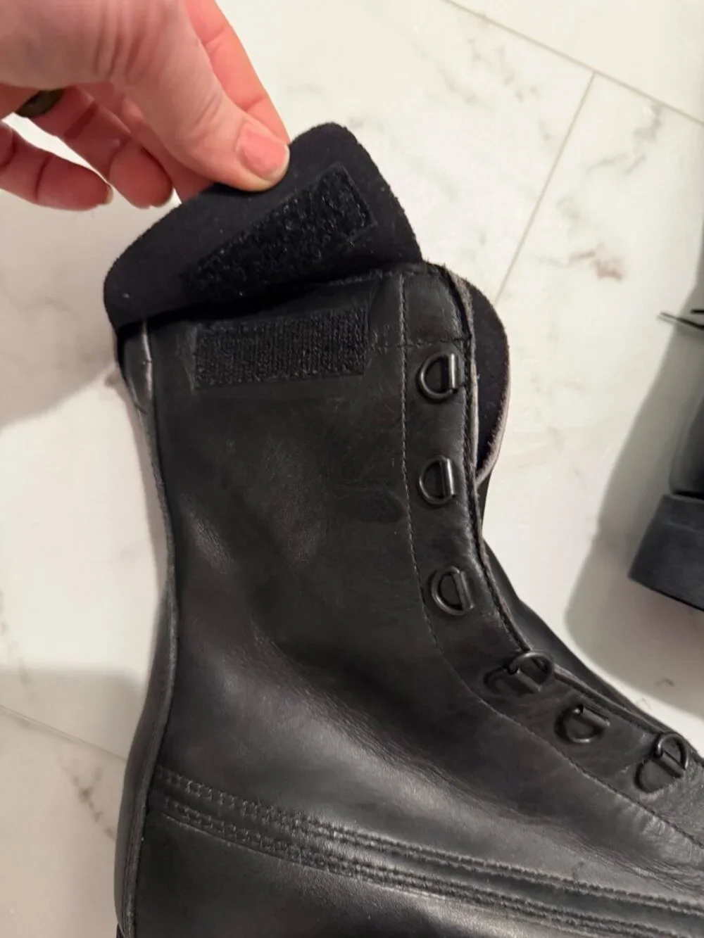 NEW black Aviator boots